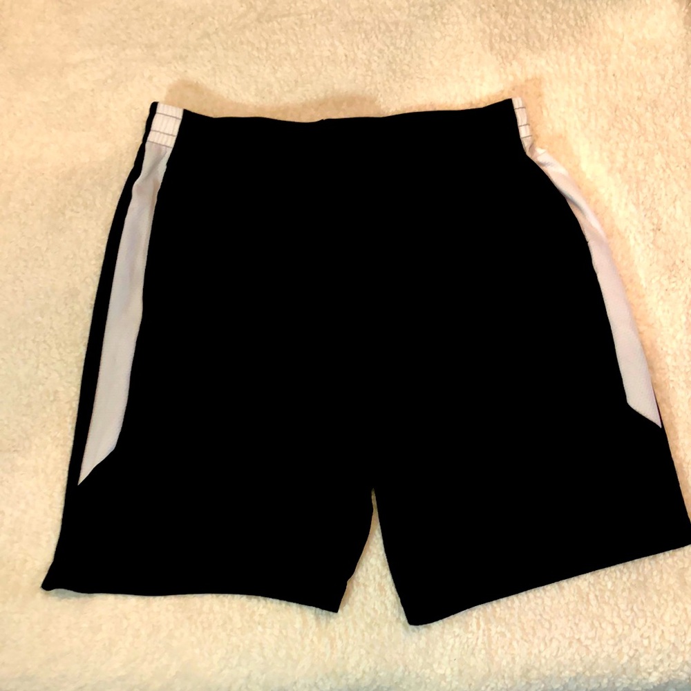 Black and White Men's Athletic Shorts